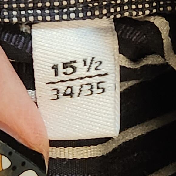 Bugatchi Striped Button Down Shirt, Embroidered logo, flip cuffs sz 15.5 34/35 - Picture 5 of 13